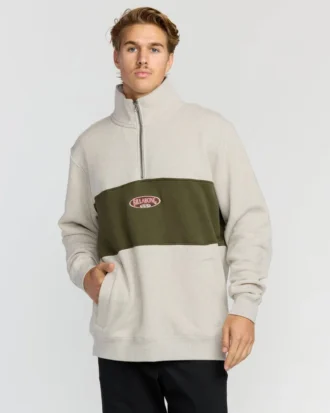 Bad Dog 3/4-glidelås-sweatshirt med høyhals