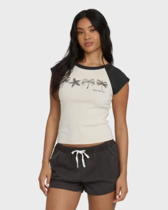 Des Tropic kortærmet raglan-top