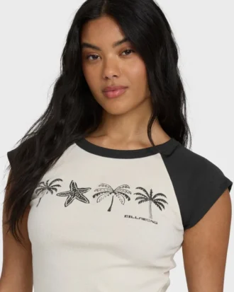 Des Tropic kortærmet raglan-top