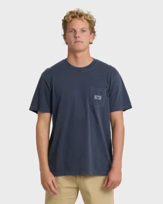 Essential Pocket Wave Washed Premium kortærmet T-skjorte