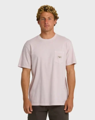 Essential Pocket Wave Washed Premium kortærmet T-skjorte
