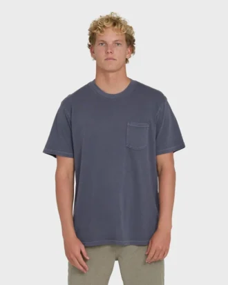 Essential Wave Washed Premium kortærmet T-skjorte med lommer