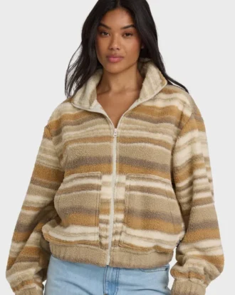 First Light Sherpa fleece med glidelås foran