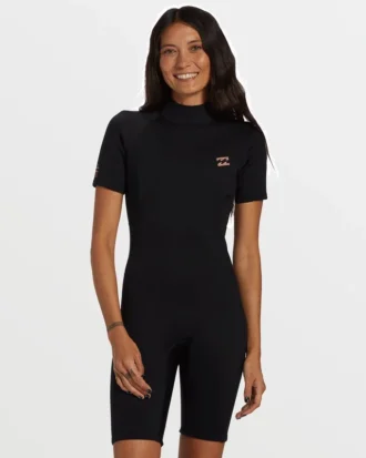 Foil Flatlock kortærmet vårdrakt Shorts