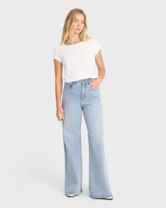 Free Fall høytaljede flare-Jeans