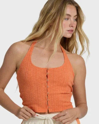 Friday Night strikket halterneck-top