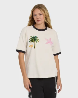 Fun Paradise kortærmet bomulls-Shorts-T-skjorte