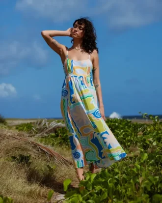 Island Life Midi-kjole