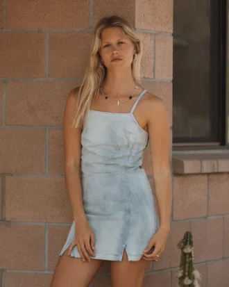 Jade Saltwashed Denim Kjole