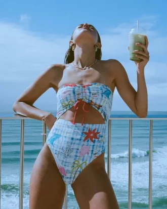 Lottie Hall sommerbandeau-badedrakt