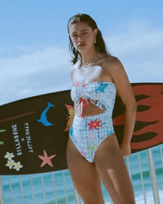 Lottie Hall sommerbandeau-badedrakt