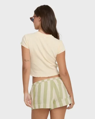 Low Tide garnfargede vevde Shorts