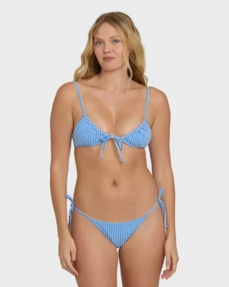 Mini Wave Check Cara Bralette bikinitopp