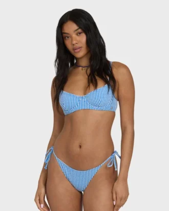 Mini Wave Check Helena-bikinitopp med bøyle