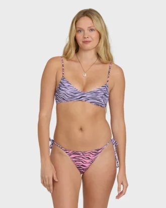 Pretty Wild Ruched V-utringet bralette-bikinitopp