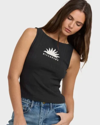 Rae strikket tank-T-skjorte