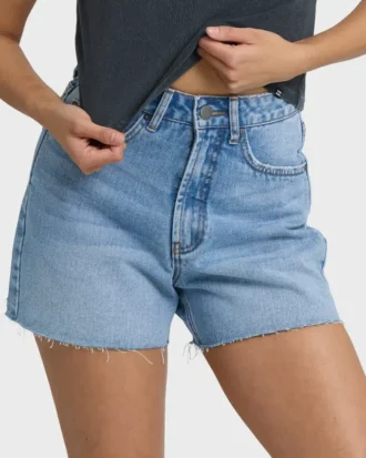 Riley avkuttede denim Shorts