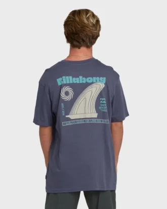 Single Fin Premium kortærmet strikket T-shirt i shorts