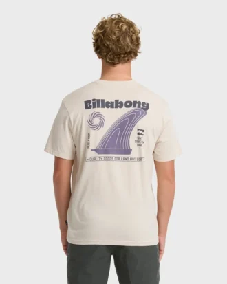 Single Fin Premium kortærmet strikket T-shirt i shorts