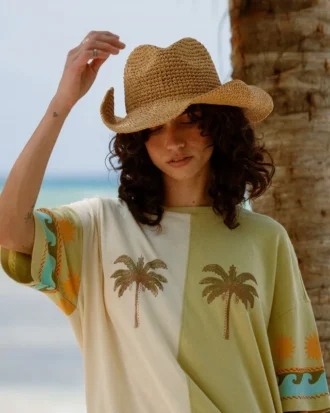 Split Palm kortærmet T-skjorte Shorts