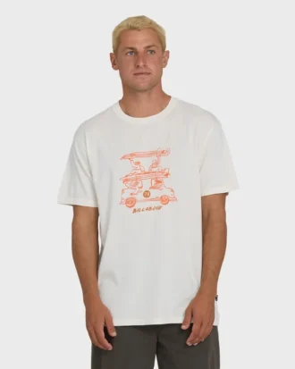 Stack Wave Washed Premium kortærmet strikket T-skjorte