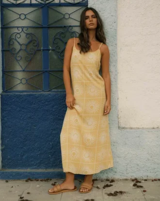 Sun Glow maxi-kjole
