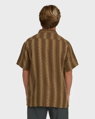 Sundays Jacquard kortærmet vevd skjorte