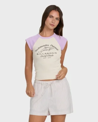 Wanderer Lilac Stripe vevde shorts