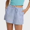 Wanderer-printede vevde shorts