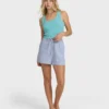 Wanderer-printede vevde shorts